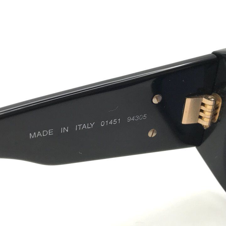 Chanel CC Logo Sunglasses Lens Blue Black Gold Eyewear — view 9