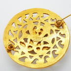 Chanel Vintage CC Logo Brooch — view 4