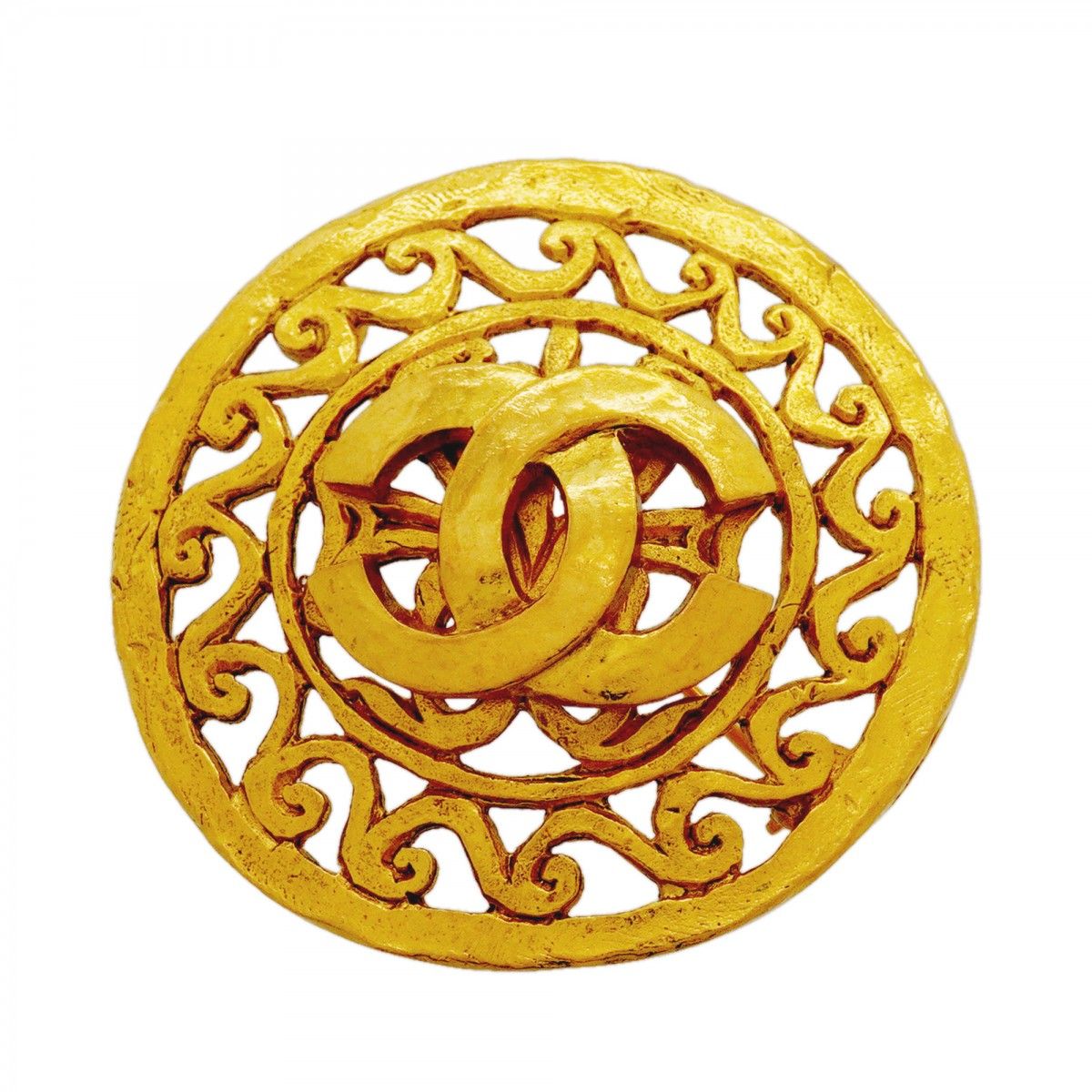 Chanel Vintage CC Logo Brooch