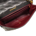 Chanel Shoulder Bag Diana Lambskin Black Gold — view 4
