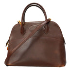 Hermes Handbag Bolide 31 Box Calf Brulee Gold 2-Way