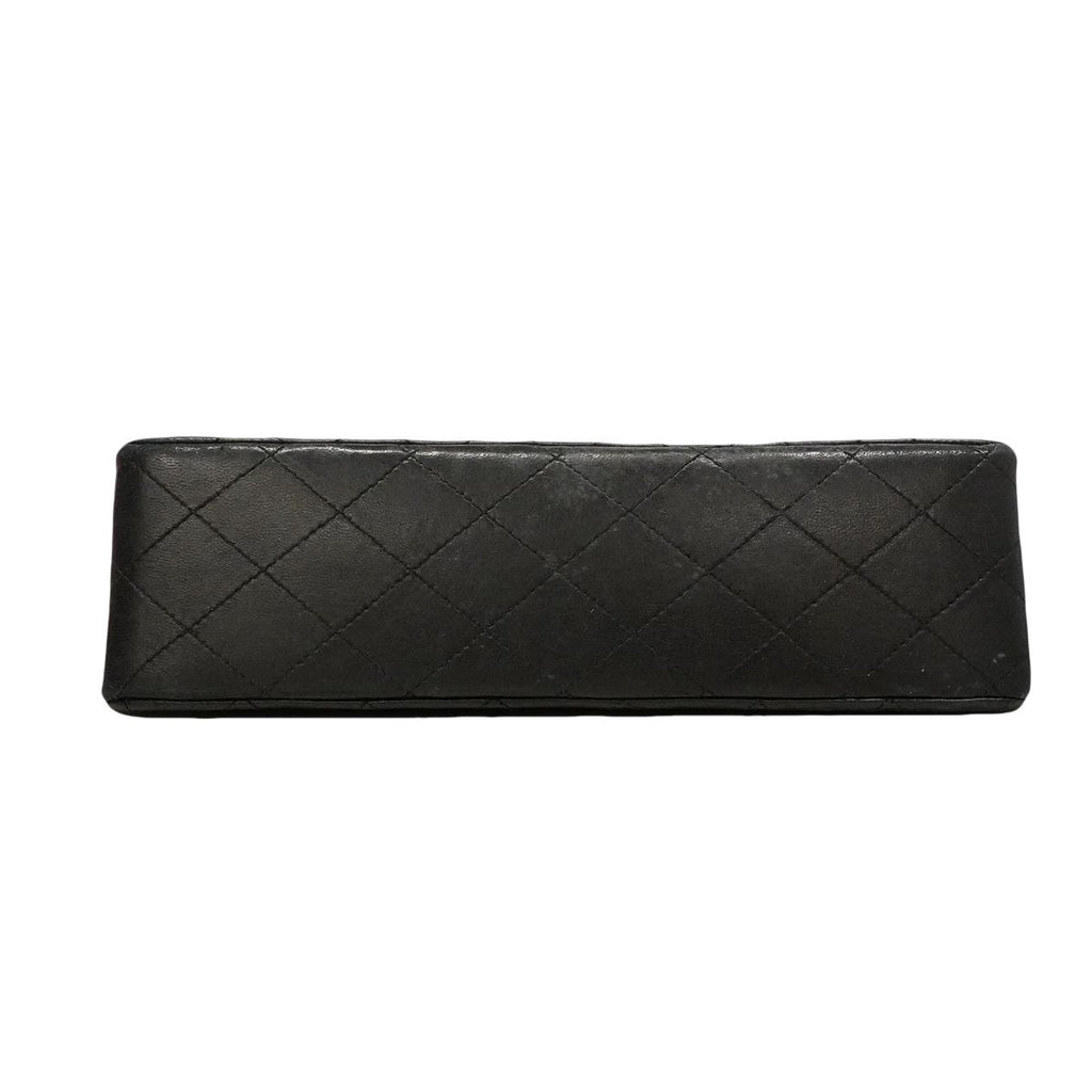 Chanel Shoulder Bag Quilted Lambskin Black Gold — view 3