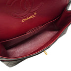 Chanel Shoulder Bag Quilted Lambskin Black Gold — view 4