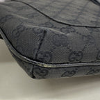 Gucci Shoulder Bag GG Canvas Black Gold — view 6