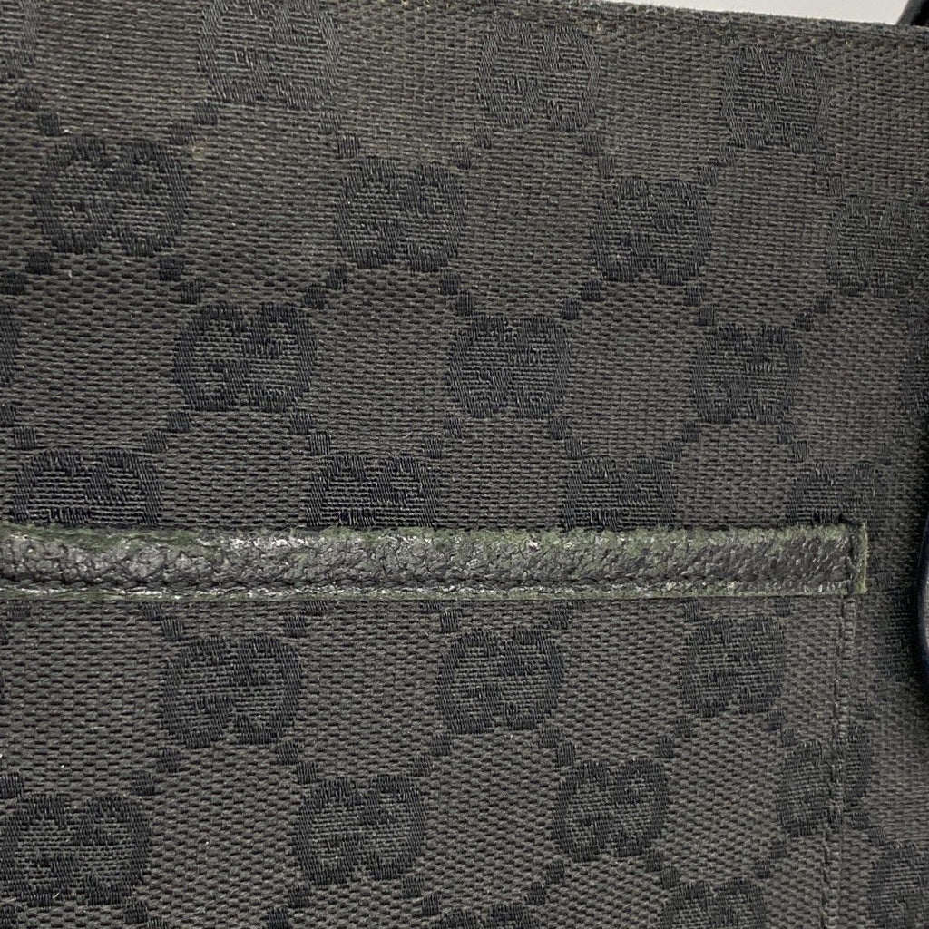 Gucci Shoulder Bag GG Canvas Black Gold — view 7