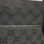 Gucci Shoulder Bag GG Canvas Black Gold — view 7