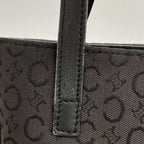 Celine Handbag C Macadam Canvas Black Silver — view 8
