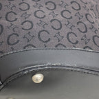 Celine Handbag C Macadam Canvas Black Silver — view 7