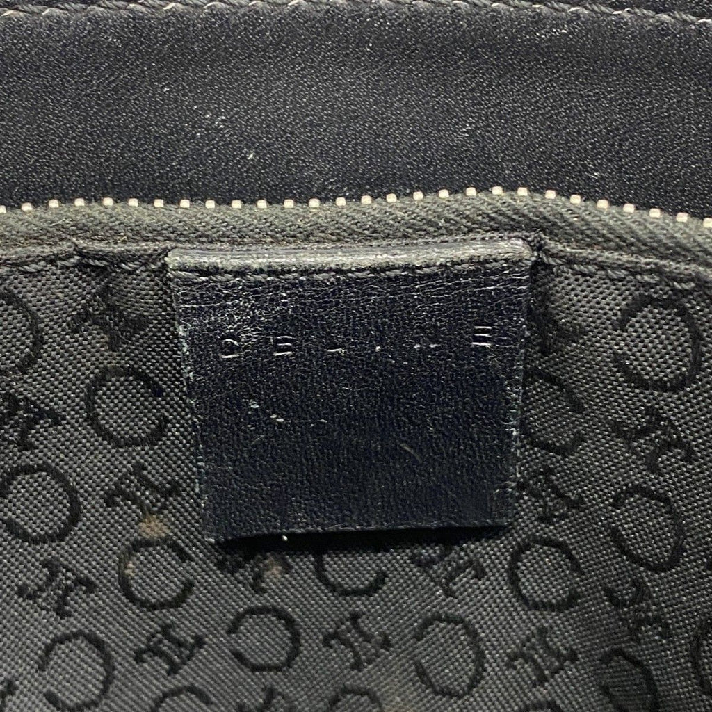 Celine Handbag C Macadam Canvas Black Silver — view 5