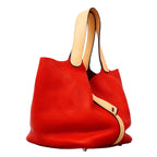 Hermes Handbag Picotin Lock MM Taurillon Clemence Swift Silver — view 2