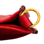 Hermes Shoulder Bag Evelyne TPM Taurillon Clemence Rouge Vif Gold — view 6