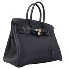 Hermes Handbag Birkin 35 Togo Blue Nuit Silver — view 2