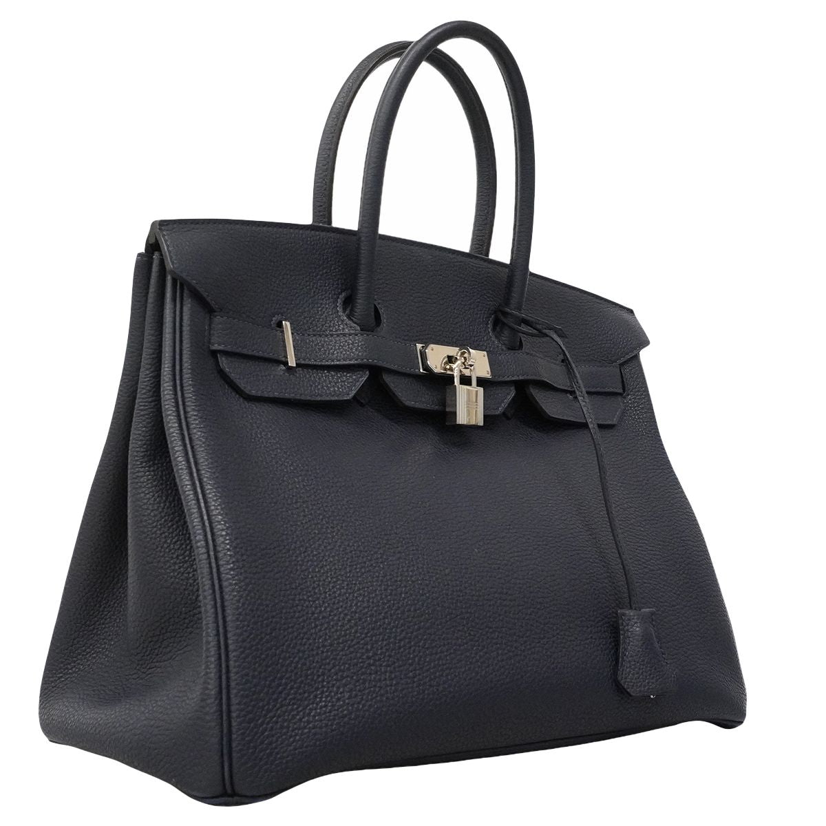 Hermes Handbag Birkin 35 Togo Blue Nuit Silver — view 2