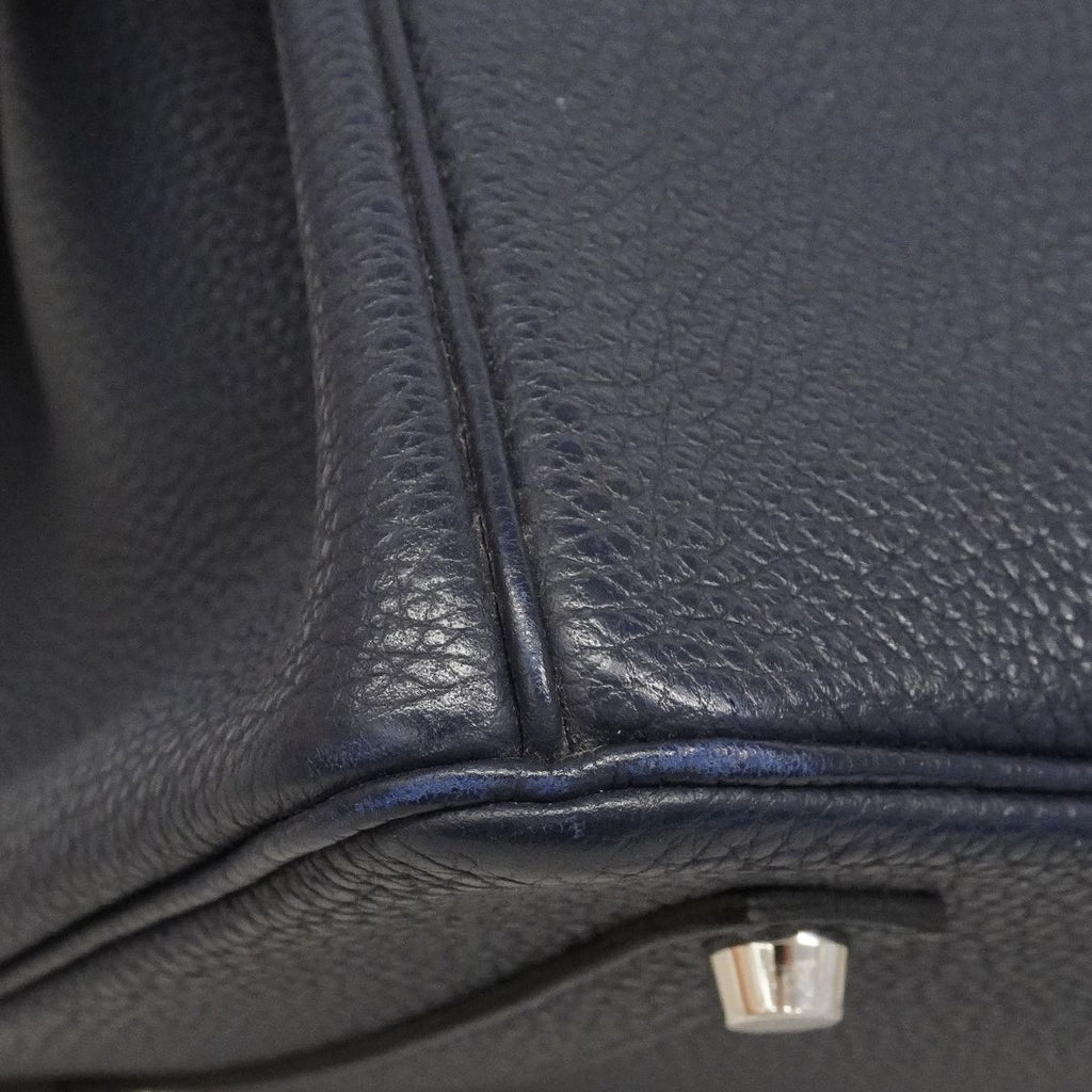 Hermes Handbag Birkin 35 Togo Blue Nuit Silver — view 6