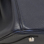 Hermes Handbag Birkin 35 Togo Blue Nuit Silver — view 6