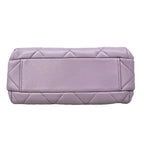 Chanel Shoulder Bag Quilted Lambskin Purple Gold — view 3
