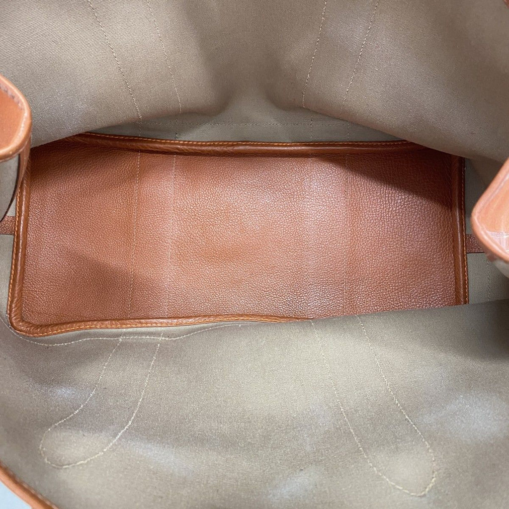 Hermes Tote Garden Party PM Toile Officier Orange Silver — view 4