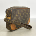 Louis Vuitton Clutch Monogram Marly Dragonne PM Brown — view 2