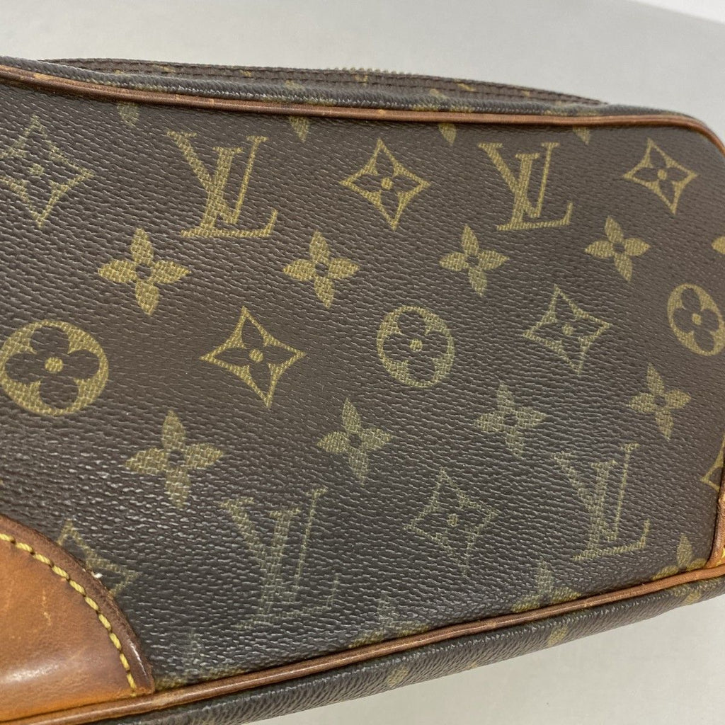 Louis Vuitton Clutch Monogram Marly Dragonne PM Brown — view 6