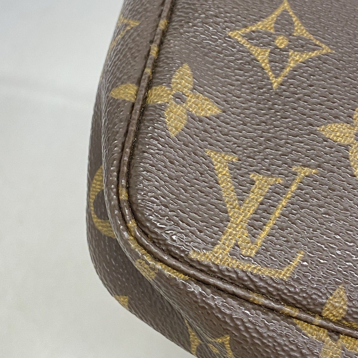 Louis Vuitton Pouch Monogram Pochette Soir Brown — view 7