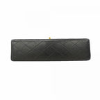 Chanel Shoulder Bag Quilted Lambskin Black Gold — view 3