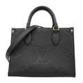 Louis Vuitton Handbag Monogram Empreinte On The Go PM Noir 2-Way
