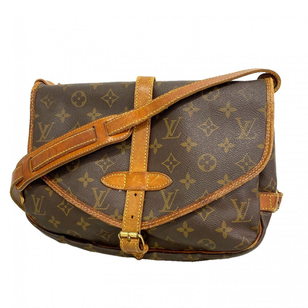 Louis Vuitton Shoulder Bag Monogram Saumur 30 Brown