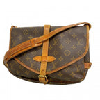 Louis Vuitton Shoulder Bag Monogram Saumur 30 Brown