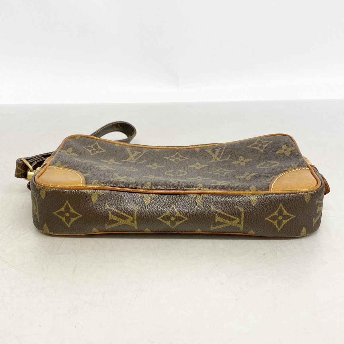Louis Vuitton Clutch Monogram Marly Dragonne PM Brown — view 3