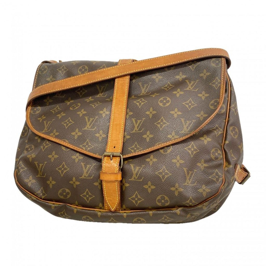 Louis Vuitton Shoulder Bag Monogram Saumur 35 Brown