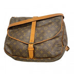 Louis Vuitton Shoulder Bag Monogram Saumur 35 Brown