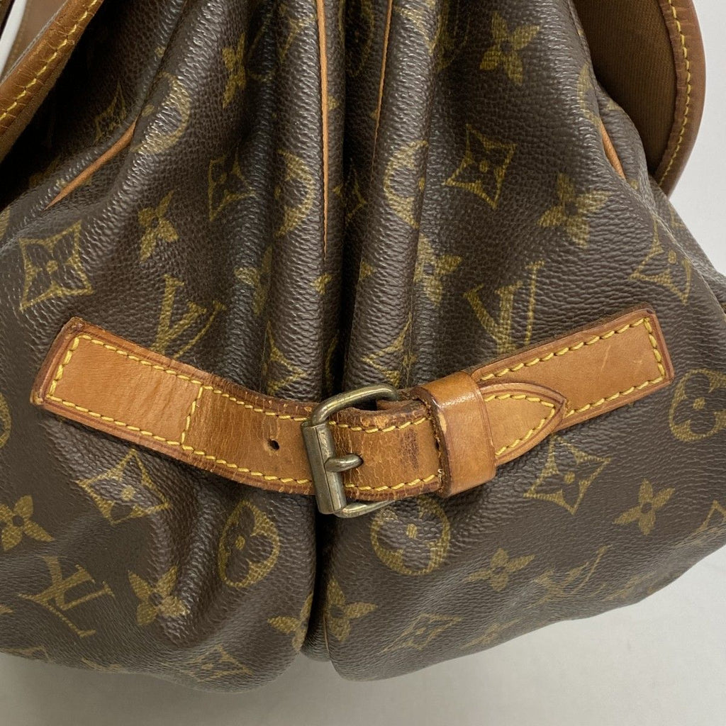 Louis Vuitton Shoulder Bag Monogram Saumur 35 Brown — view 7
