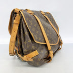 Louis Vuitton Shoulder Bag Monogram Saumur 43 Brown — view 2