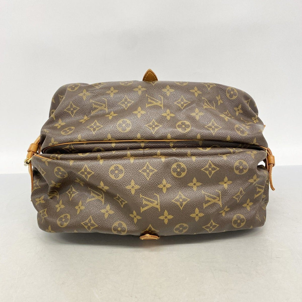 Louis Vuitton Shoulder Bag Monogram Saumur 35 Brown — view 3