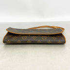 Louis Vuitton Shoulder Bag Monogram Pochette Twin GM Brown — view 3