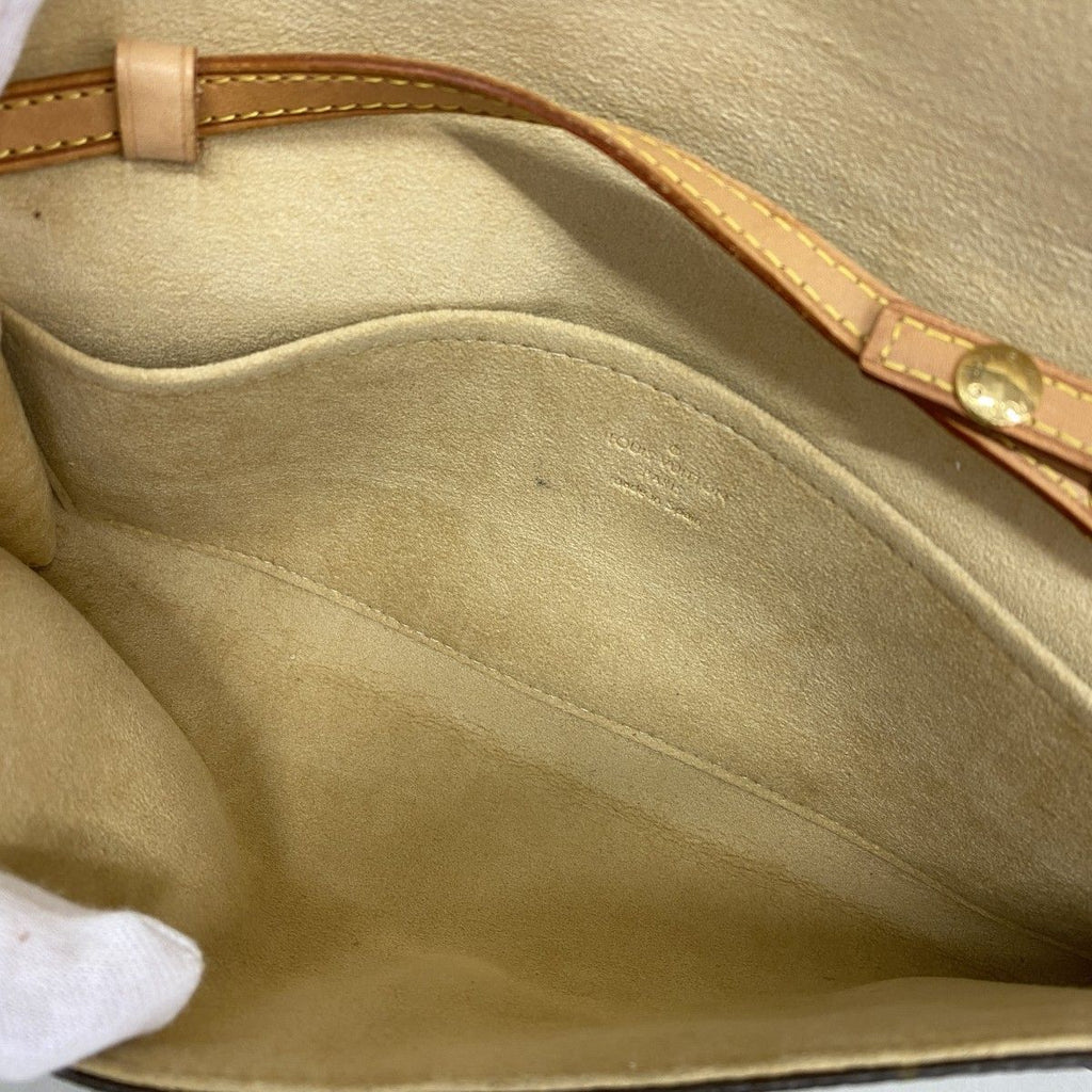 Louis Vuitton Shoulder Bag Monogram Pochette Twin GM Brown — view 4