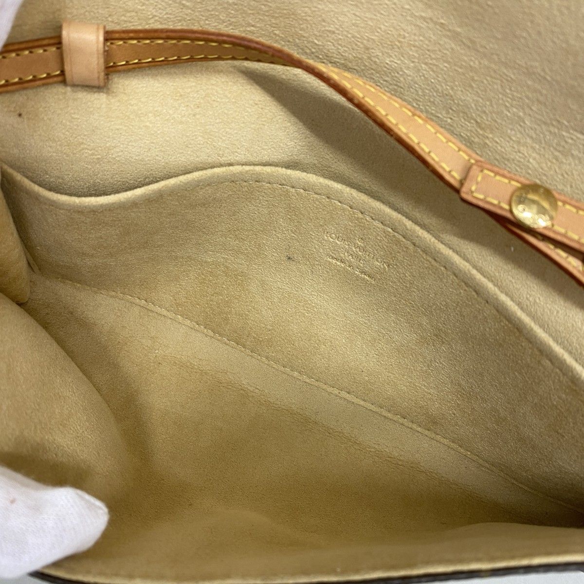 Louis Vuitton Shoulder Bag Monogram Pochette Twin GM Brown — view 4