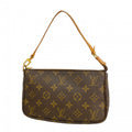 Louis Vuitton Pouch Monogram Pochette Soir Brown