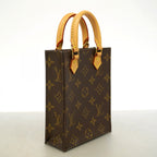 Louis Vuitton Handbag Monogram Petite Sac Plat Brown 2-Way — view 2