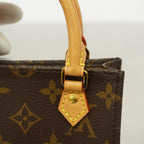 Louis Vuitton Handbag Monogram Petite Sac Plat Brown 2-Way — view 8