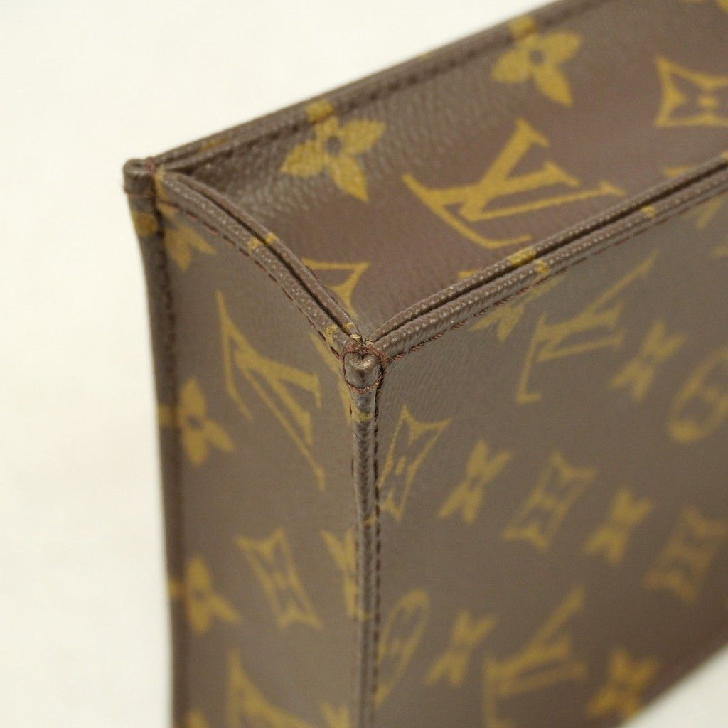 Louis Vuitton Handbag Monogram Petite Sac Plat Brown 2-Way — view 7