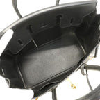Hermes Handbag Birkin 25 Veau Epsom Black Gold — view 4