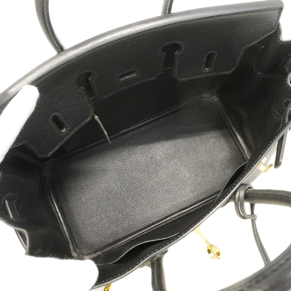 Hermes Handbag Birkin 25 Veau Epsom Black Gold — view 4