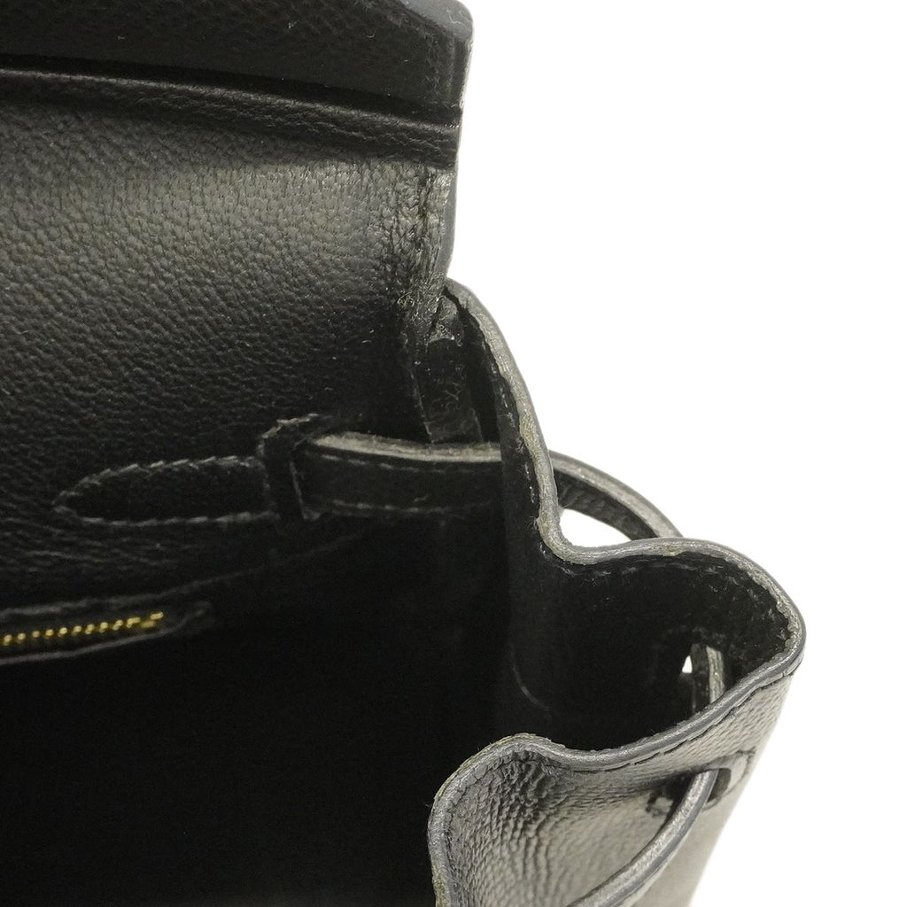 Hermes Handbag Birkin 25 Veau Epsom Black Gold — view 6