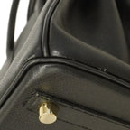 Hermes Handbag Birkin 25 Veau Epsom Black Gold — view 7
