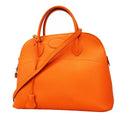 Hermes Handbag Bolide 35 Swift Orange Gold 2-Way