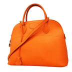 Hermes Handbag Bolide 35 Swift Orange Gold 2-Way