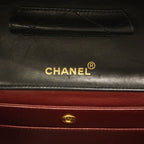 Chanel Shoulder Bag Quilted Lambskin Black Gold — view 5