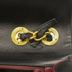 Chanel Shoulder Bag Maxi Quilted Lambskin Black Gold — view 6