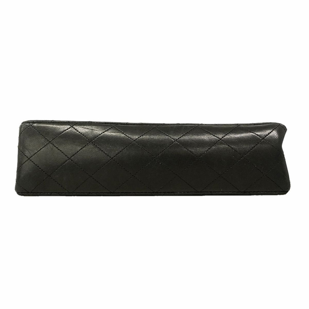 Chanel Shoulder Bag Quilted Lambskin Black Gold — view 3
